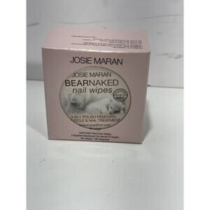 JOSIE MARAN BEAR NAKED NAIL WIPES 40 Grapefruit POLISH REMOVER *RARE*